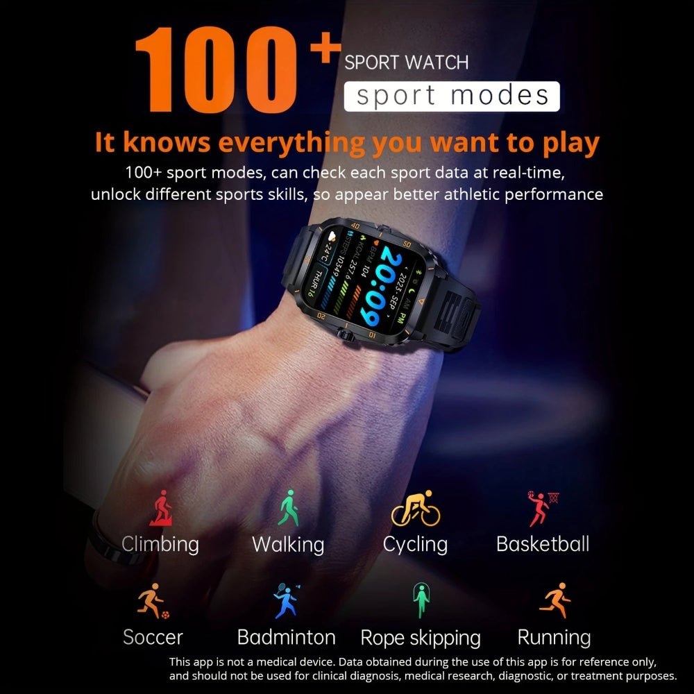 Smart Watch – 1.96" HD Screen, Waterproof, Wireless Calling, 100+ Sports Modes - Epic Bargain Store