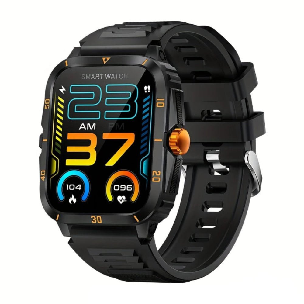 Black_Orage_button_Smart_Watch