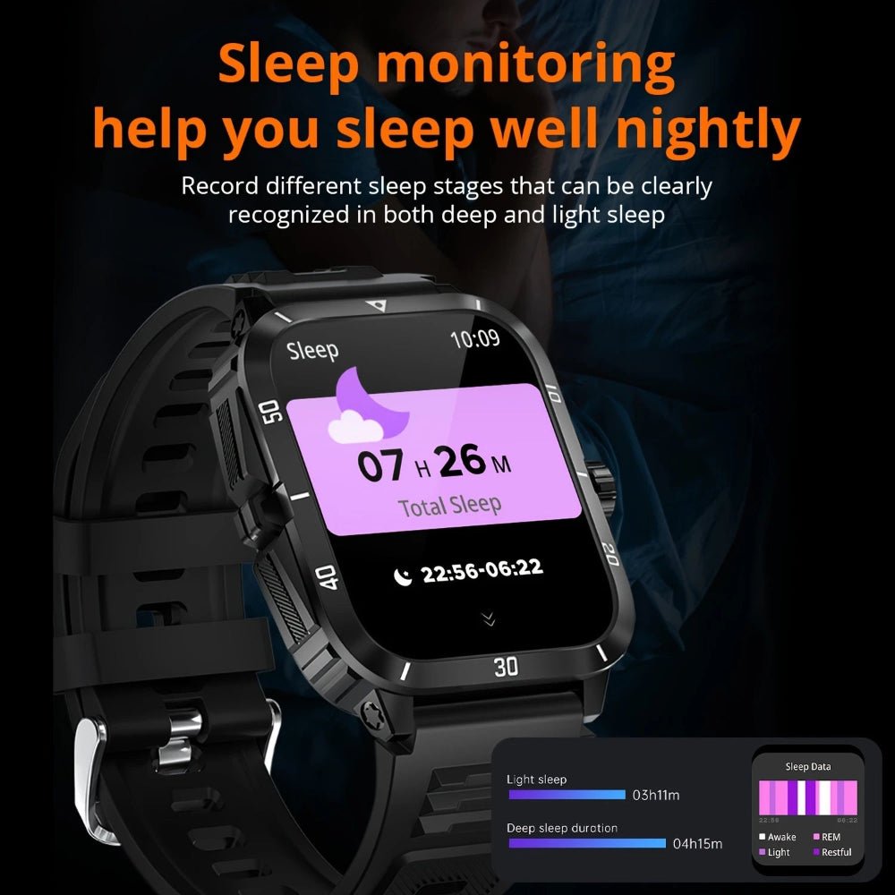 Smart Watch – 1.96" HD Screen, Waterproof, Wireless Calling, 100+ Sports Modes - Epic Bargain Store