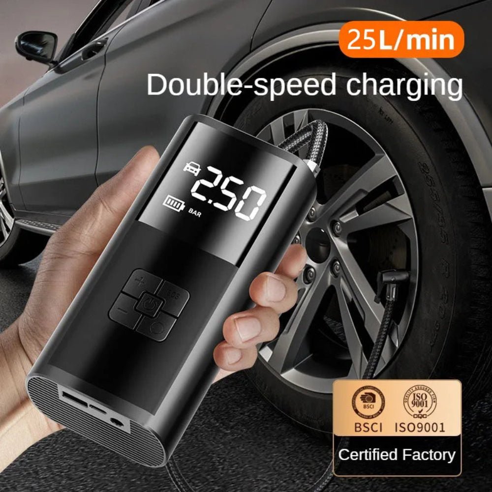 Portable Air Compressor Power Bank for Fitness Balls, Basket Balls, Car Tires, USB Rechargeable Fast Air Pump Inflator - Epic Bargain Store