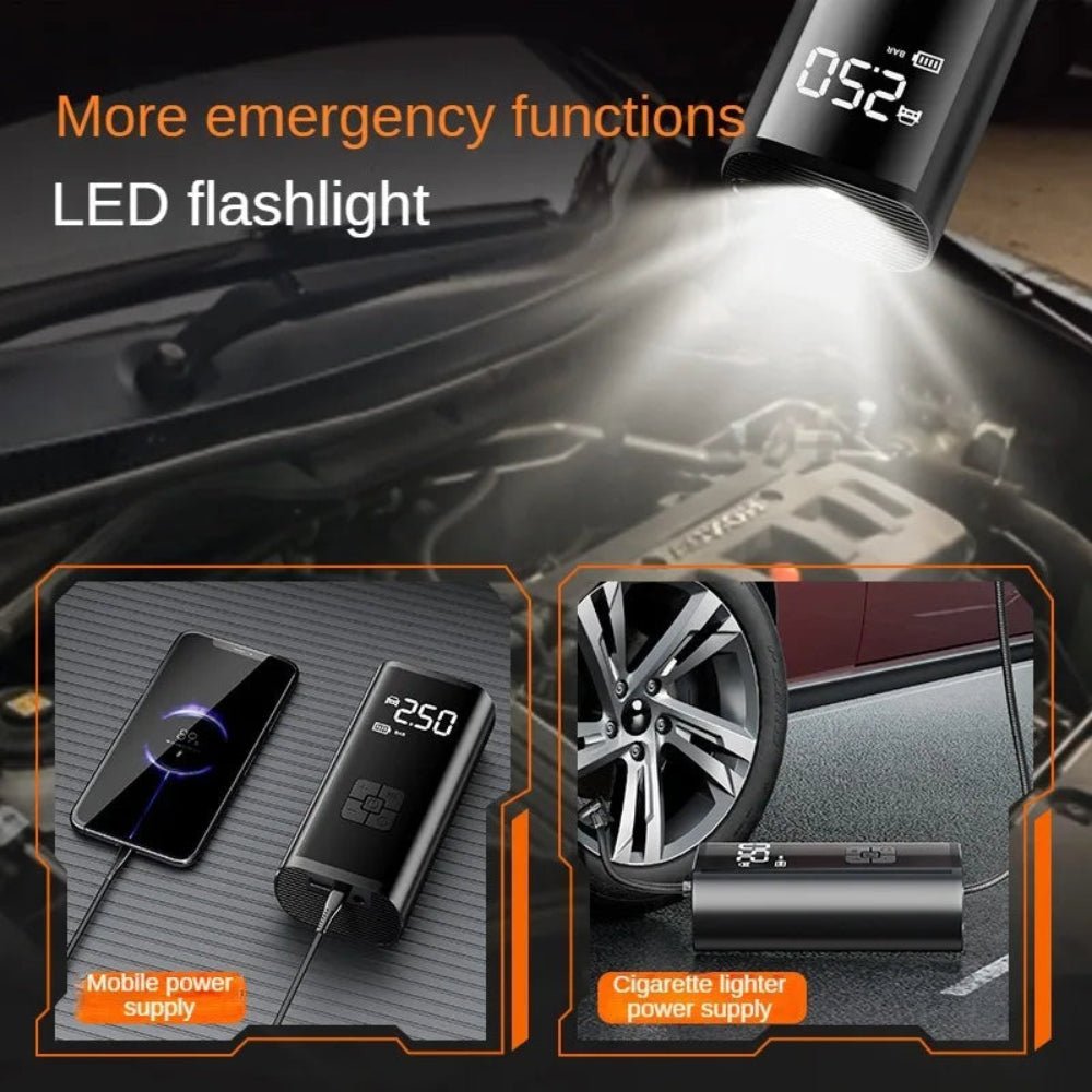 Portable Air Compressor Power Bank for Fitness Balls, Basket Balls, Car Tires, USB Rechargeable Fast Air Pump Inflator - Epic Bargain Store
